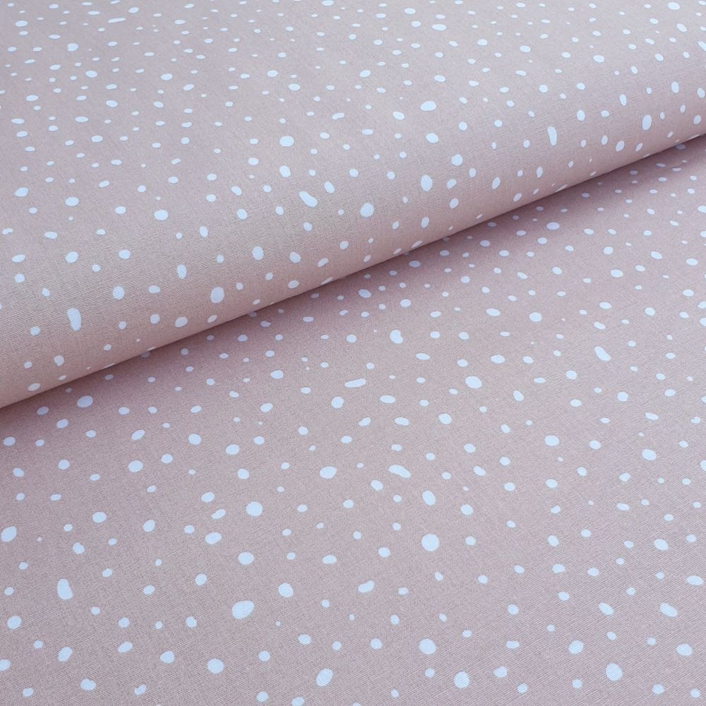 Pink Dotty Cotton Fabric 