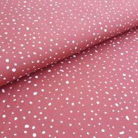 Organic Red Dotty Cotton Fabric 