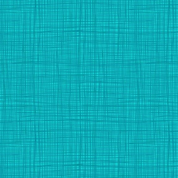 Makower Linea Texture Peacock Cotton fabric 
