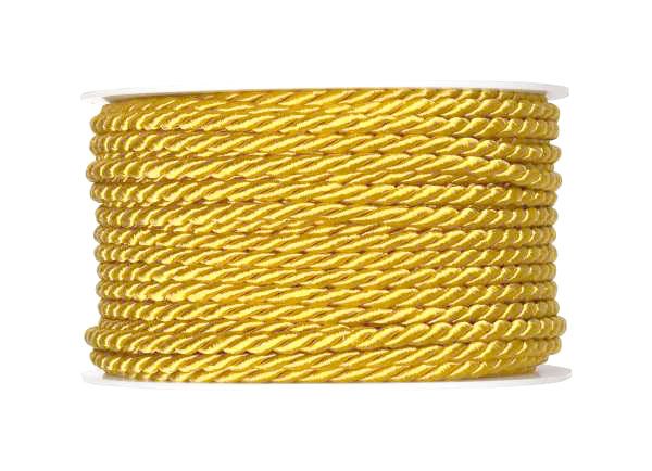 4mm Twisted Rayon Cord Gold 