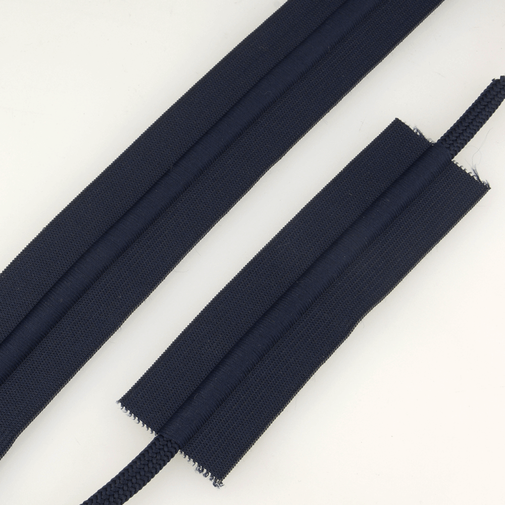 Elastic With Cord 38mm Navy 