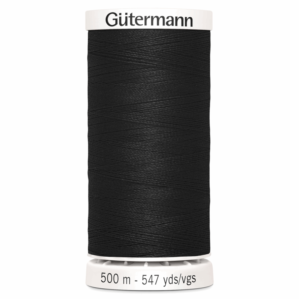 Sew All Polyester Sewing Thread Colour 000 Black 500 metres 