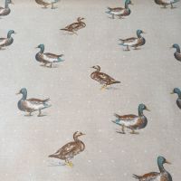 Oilcloth Fabric Mallard Ducks 