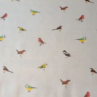 OilCloth Fabric Birds 