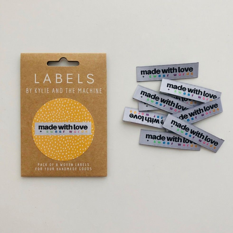 Kylie & The Machine Sewing Labels Made With Love & Swear Words 
