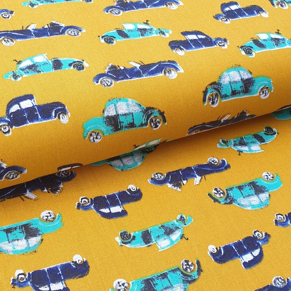 Cool Cars Cotton Fabric 