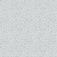 Makower Essential Cotton Fabric Tiny Hearts Pewter