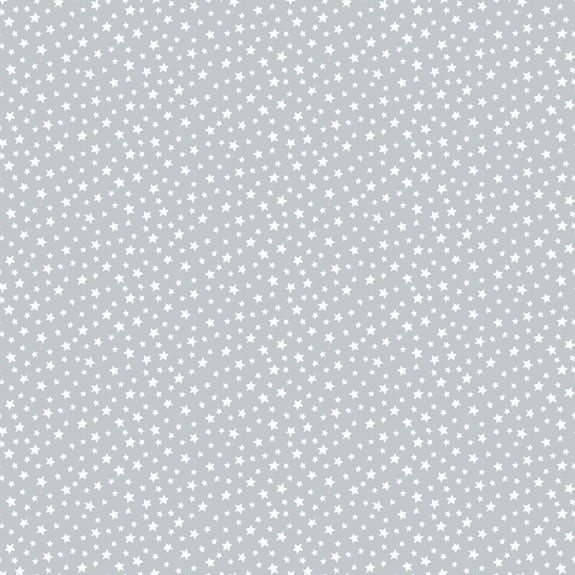 Makower Tiny Star Cotton Fabric Pewter 