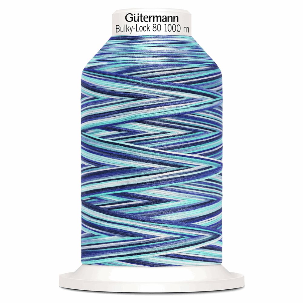 Gutermann Bulky-Lock 80 multicolour 1000m Blue Mix