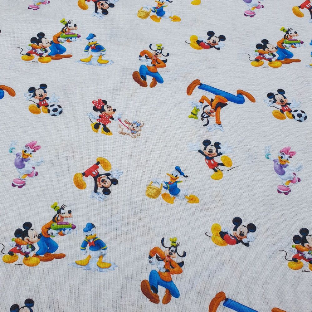 Disney Cotton Fabric Playout Mickey 