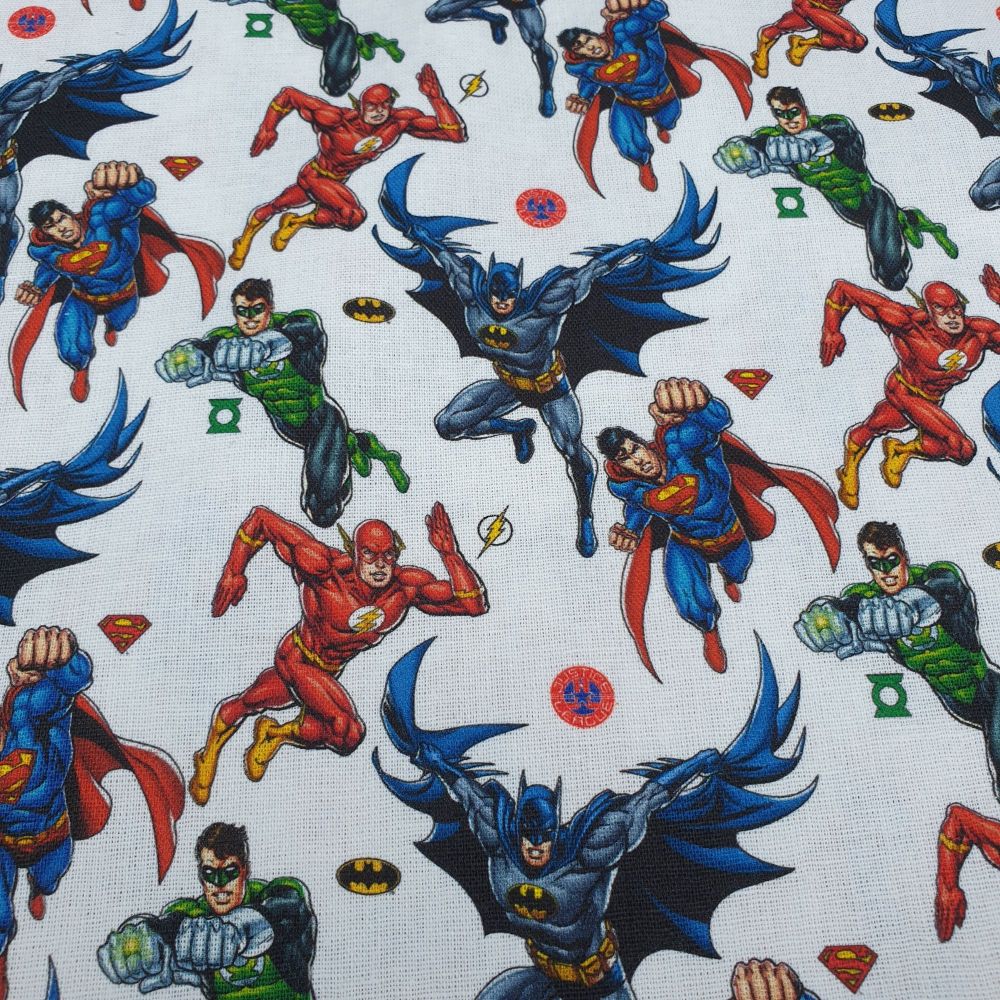 Disney Cotton Fabric Justice League Superheroes 