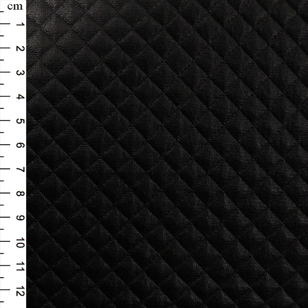Quilted PU Fabric Black 