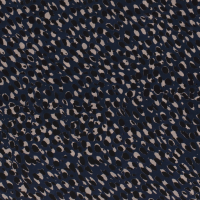 Chiffon Fabric Panther Print On Navy 