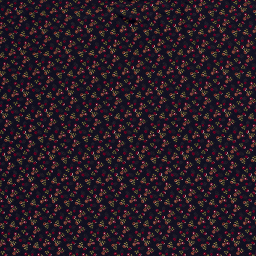 Viscose Jersey Fabric Dainty Flowers Navy