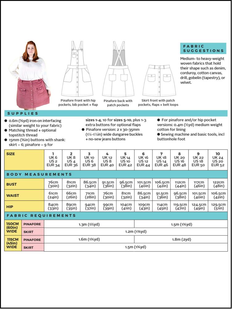 Bobbi Skirt Sewing Pattern Tilly And The Buttons