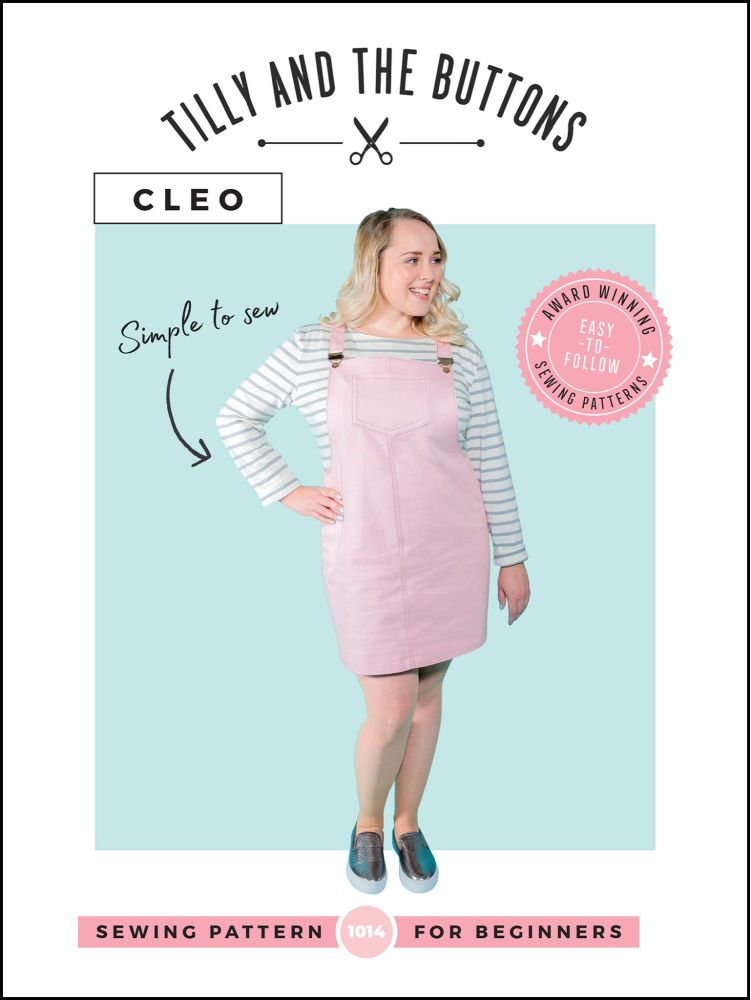 Cleo Pinafore Dungaree a Dress Tilly and the Buttons