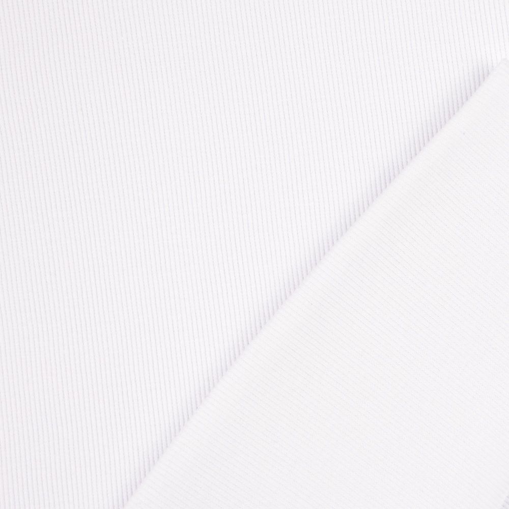 Tubular Ribbing Fabric White 