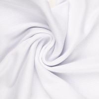Tubular Ribbing Fabric White 