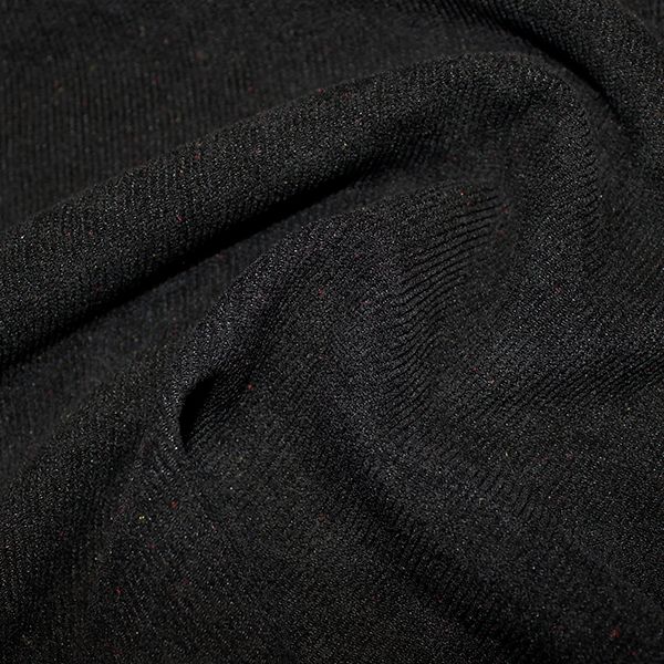 Soft Needlecord Fabric Black