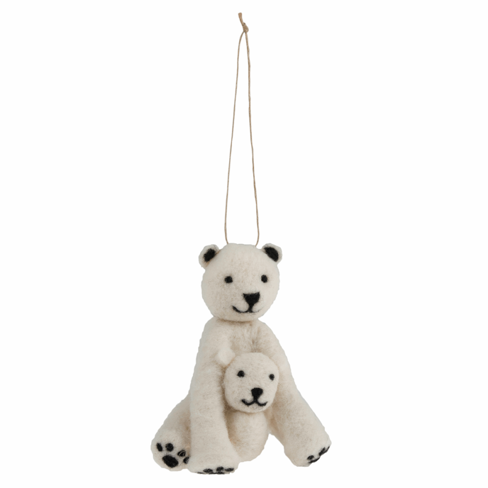 Needle Felting Kit Polar Bears 