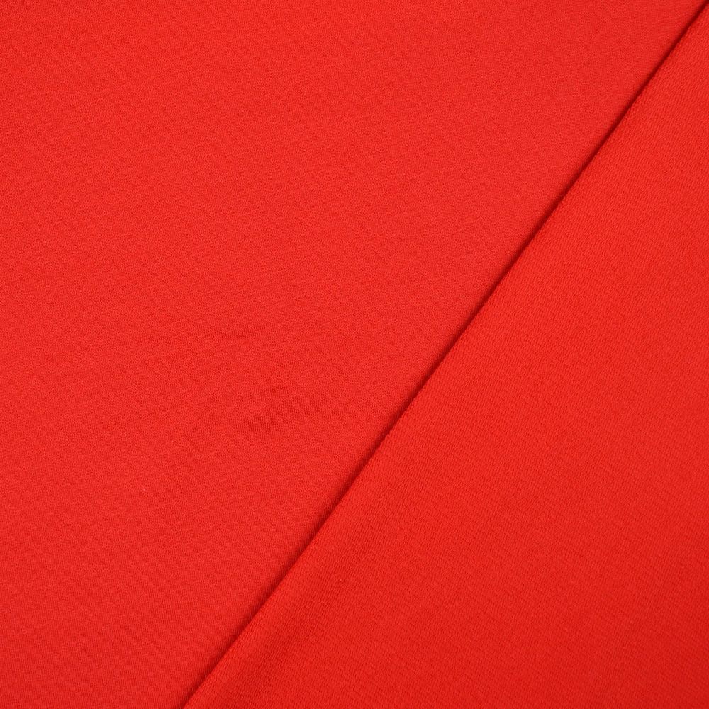 French Terry Plain Fabric Red 5019