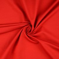 French Terry Plain Fabric Red 