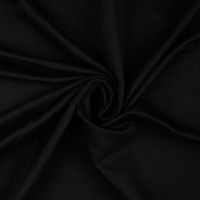 French Terry Plain Fabric Black 