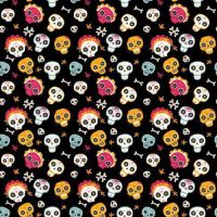 Cotton Fabric Skulls