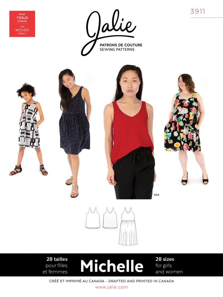 Jalie 3911 Michelle Tanks And Dress For Girls and Women