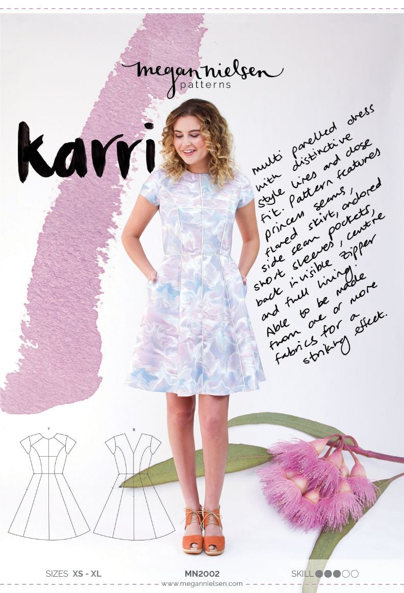 Megan Nielsen Karri  Dress Sewing Pattern 