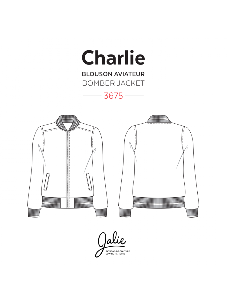 Jalie 3675 Charlie Bomber Jacket For Girls And Women