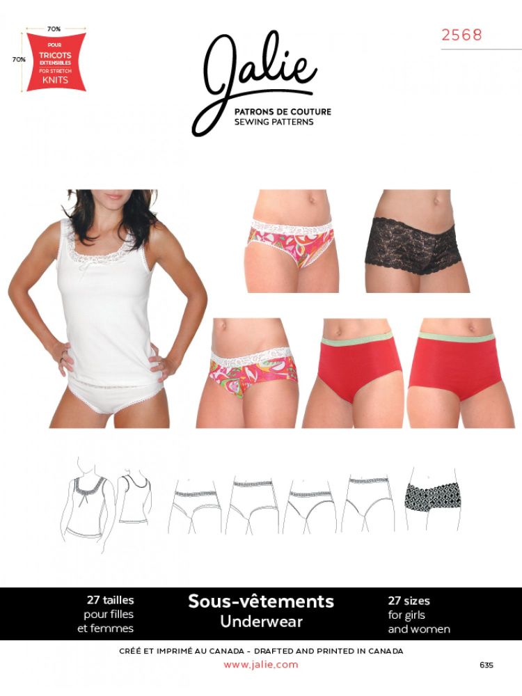 Jalie 2568 Underwear For Girls and Women 
