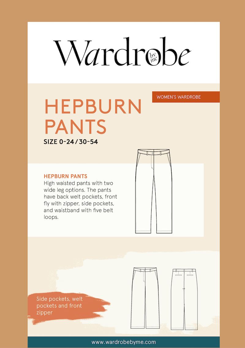Wardrobe By Me Hepburn Flare Pants Sewing Pattern