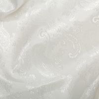 Paisley Jacquard Dress Lining Fabric Off White 