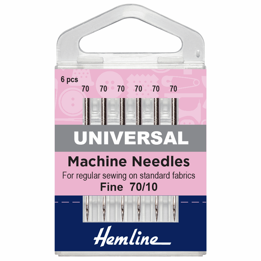 Hemline Universal Machine Needles 70/10 Fine 