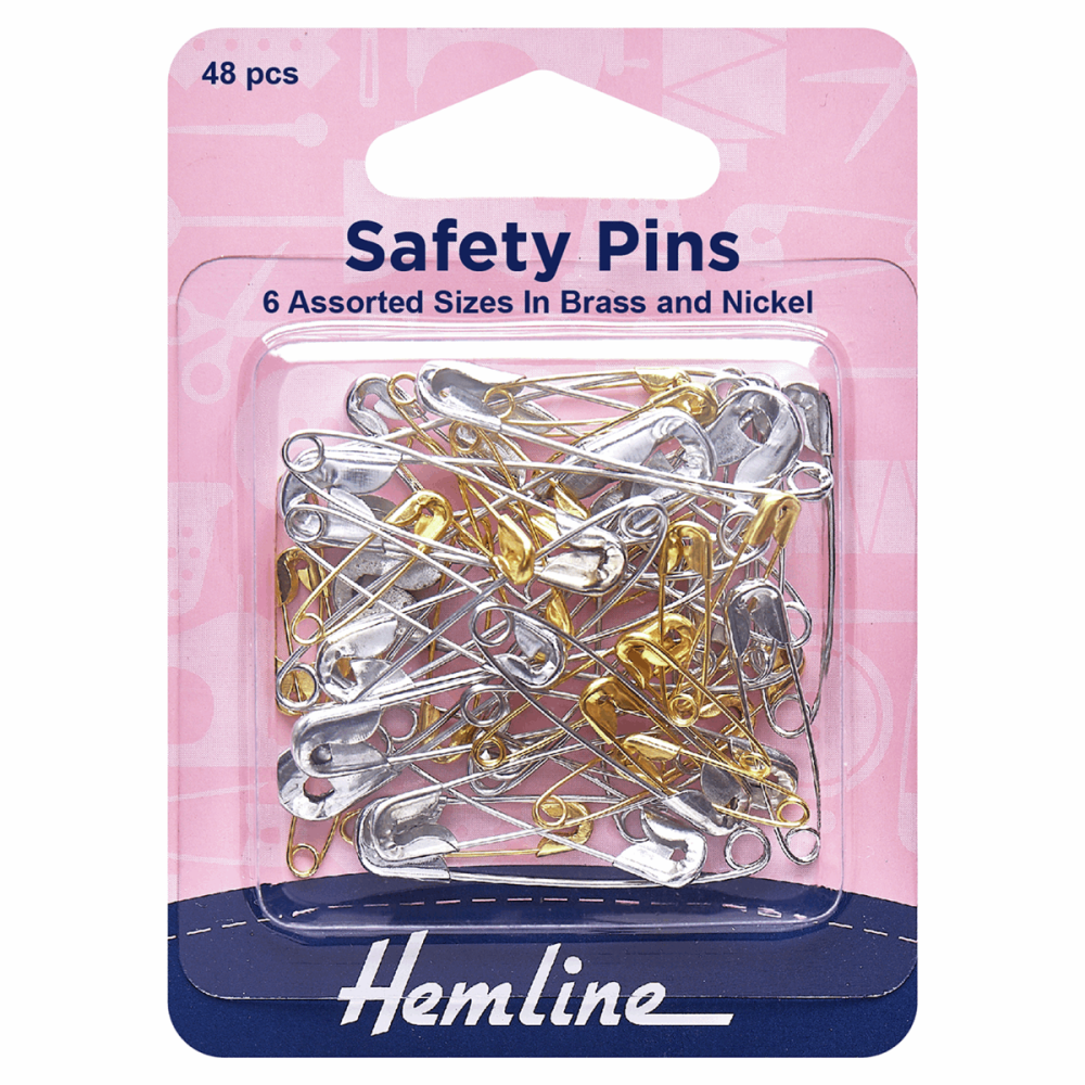 Hemline Safety pins 48 pcs 