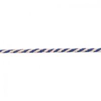 8mm Woven Cotton Cord Cobalt Blue 