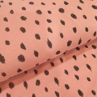 Soft Sweat GOTS Fabric Dots Pink