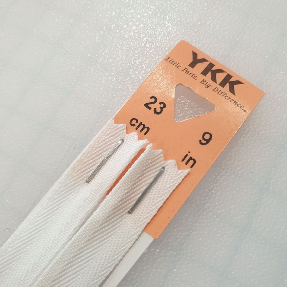 YKK Concealed / Invisible Zips 9"