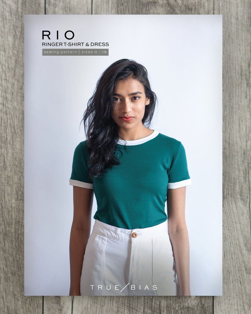 True Bias Rio Ringer T-Shirt & Dress Sewing Pattern