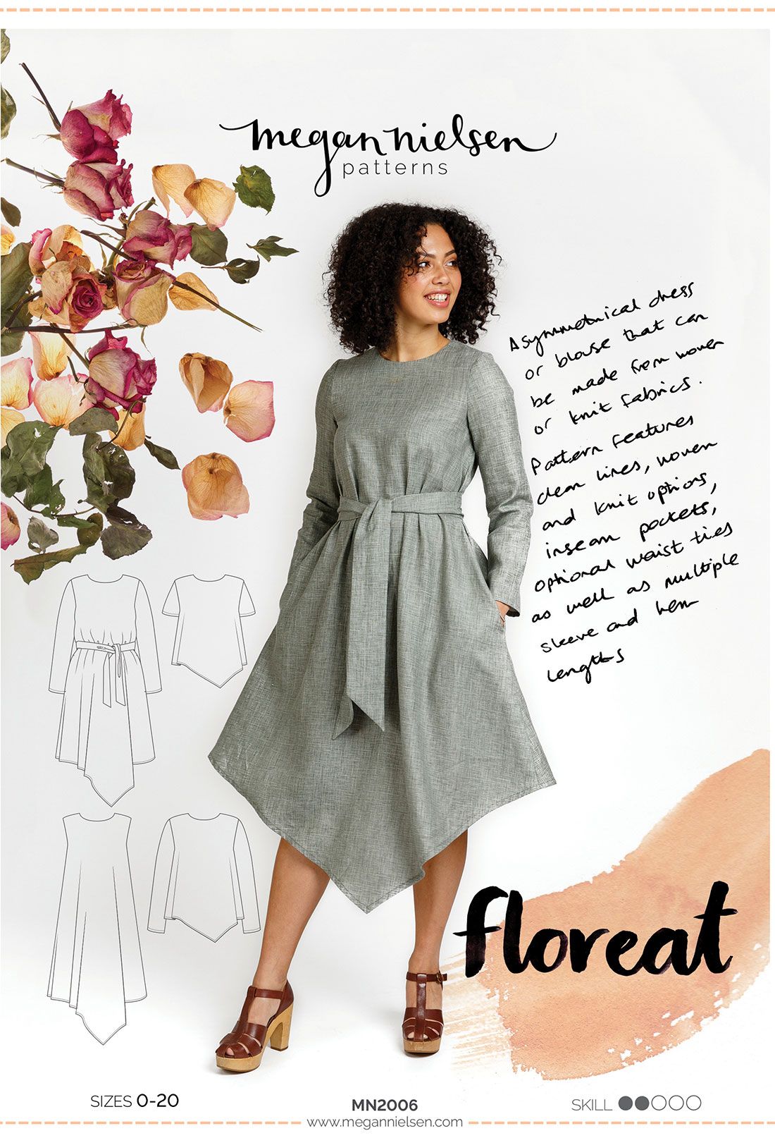 Megan Nielsen Floreat Dress & Top Sewing Pattern 