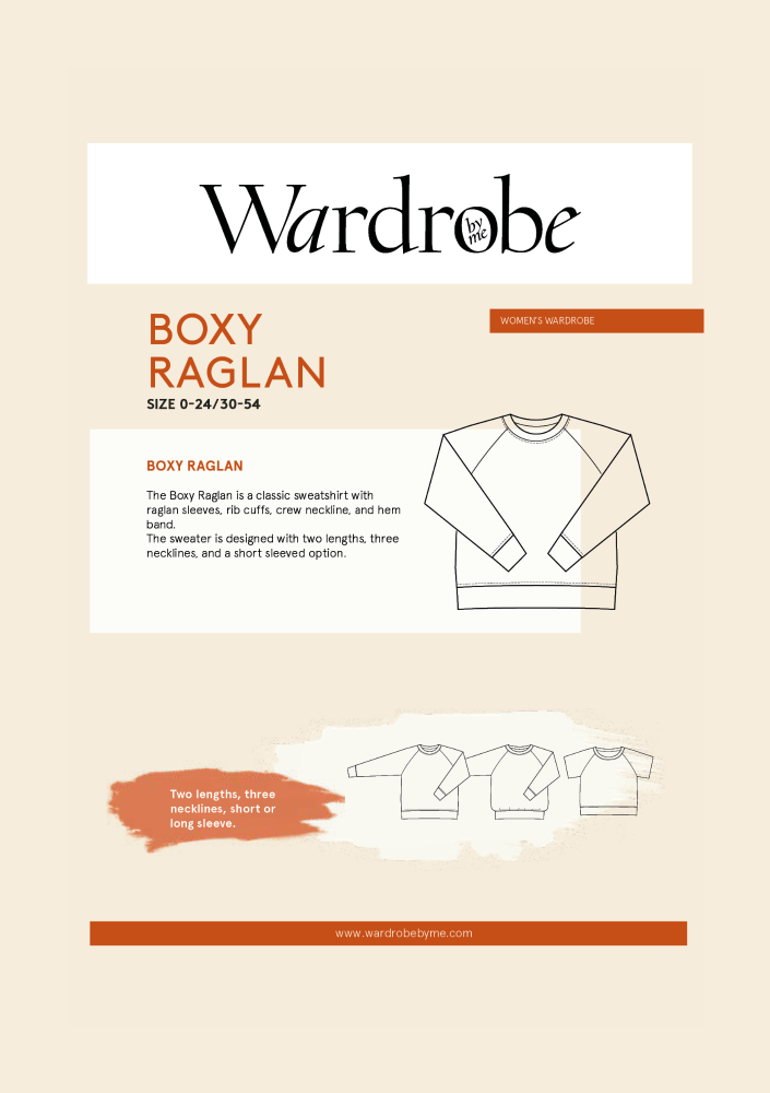 Wardrobe By Me Boxy Raglan Sweater Sewing Pattern