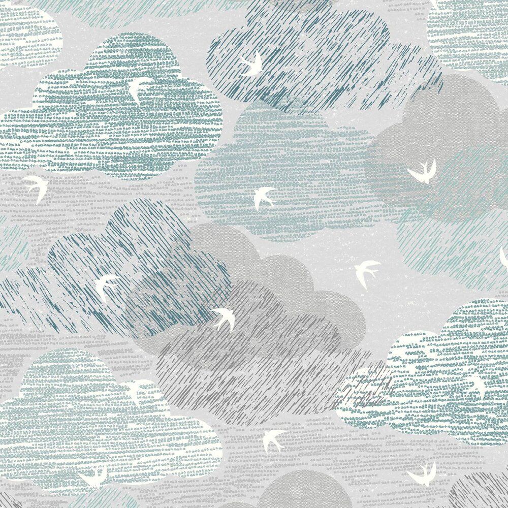 Dashwood Studio Elements Cotton Fabric Clouds Grey 