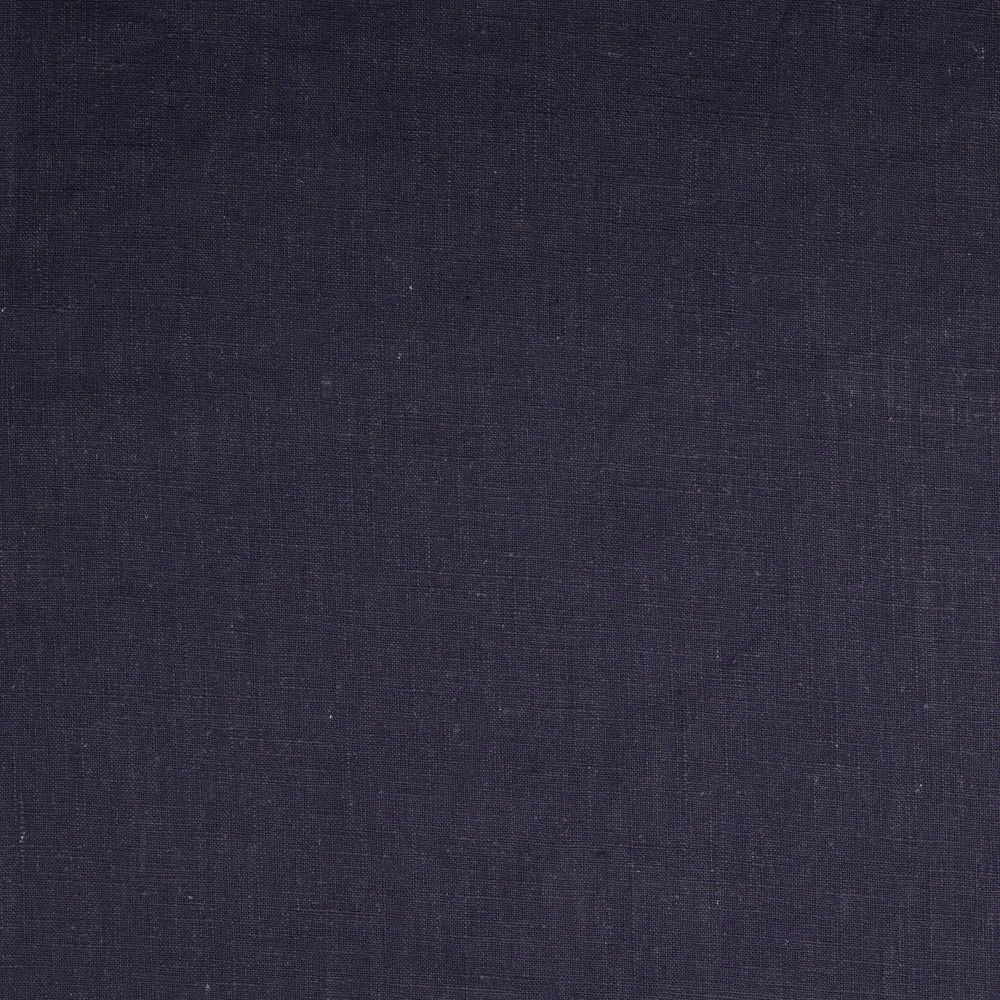 Plain Washed Linen Fabric Navy 