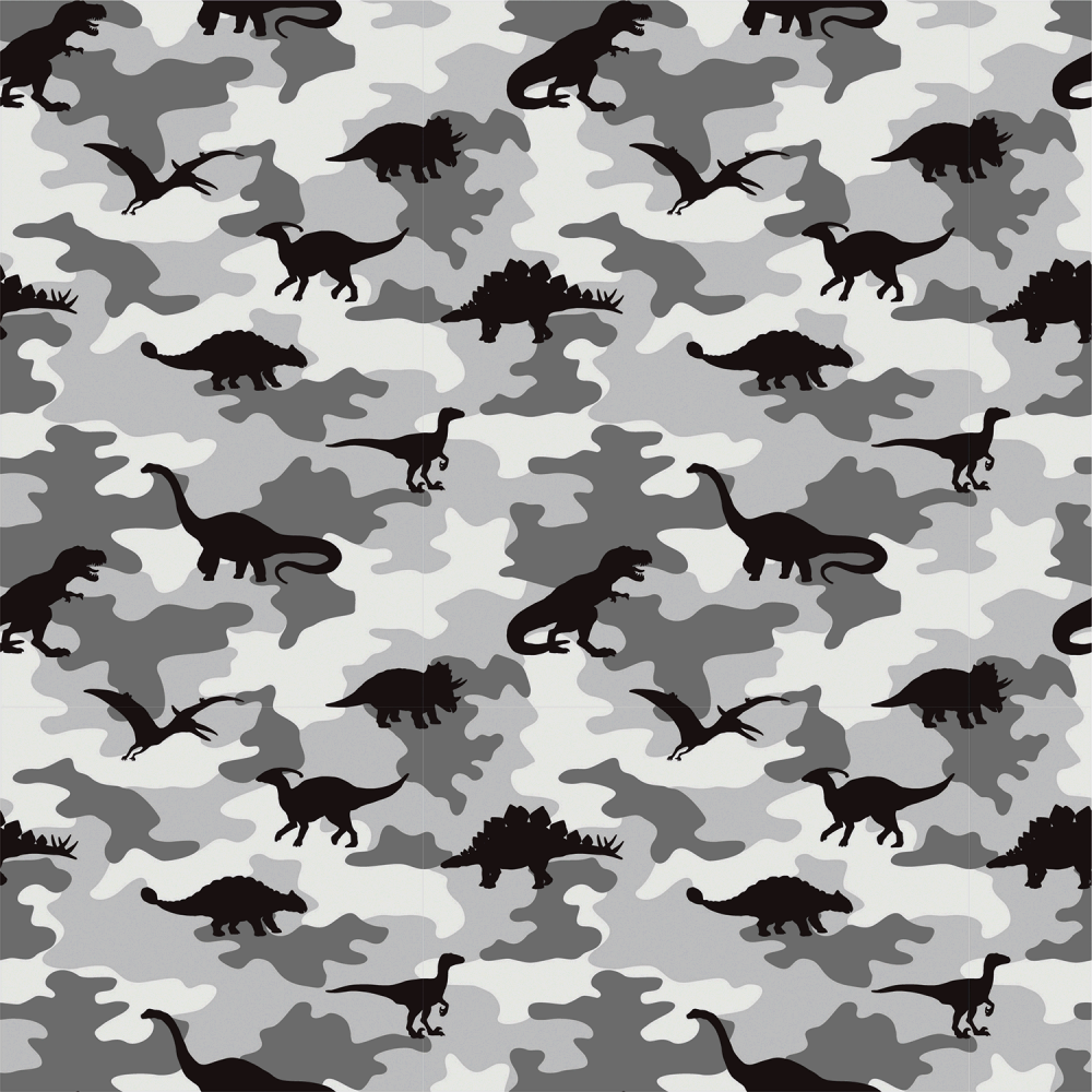 Cotton Fabric Camouflage Dino 
