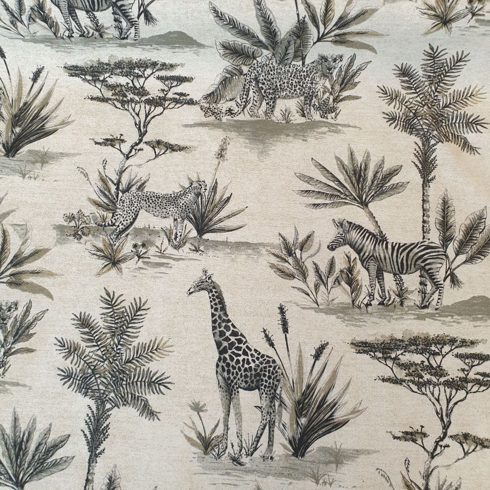 Upholstery Cotton Linen Mix Fabric Safari Natural