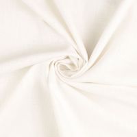 Plain Washed Linen Fabric White 5003