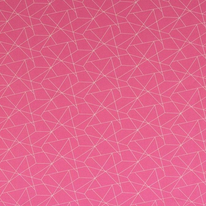 Cotton Fabric Linework Pink 