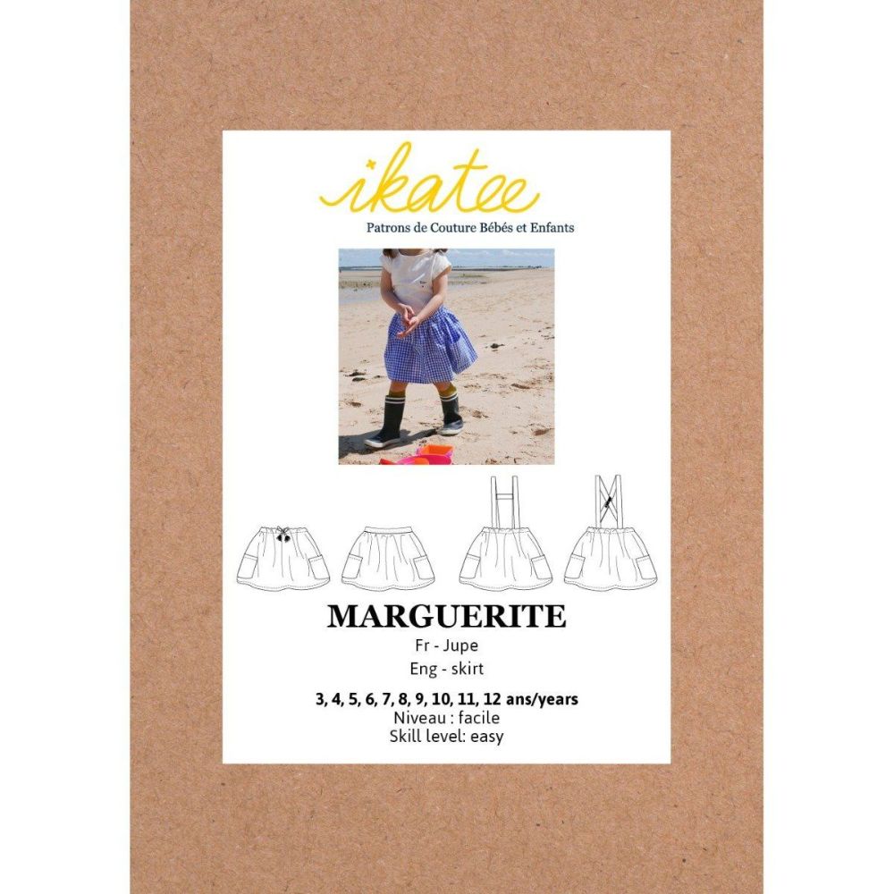 Ikatee Sewing Pattern Girls 3/12Y Marguerite Skirt 