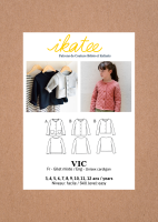 Ikatee Sewing Pattern Kids 3/12Y  Vic Unisex Cardigan